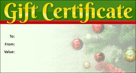 gift certificates templates for mac free